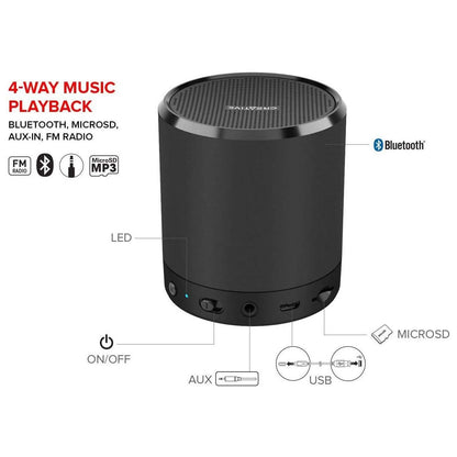 Creative Metallix Portable Mini Speaker - Black (Refurbished) DailySale