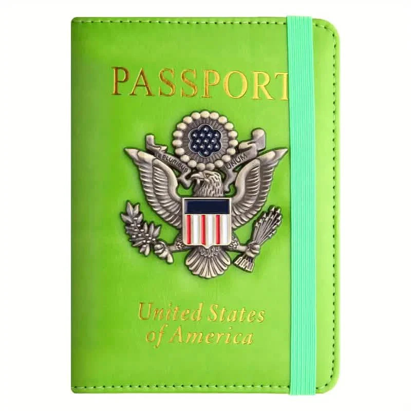Creative Passport Holder Cover With 3D Metal Badge DailySale