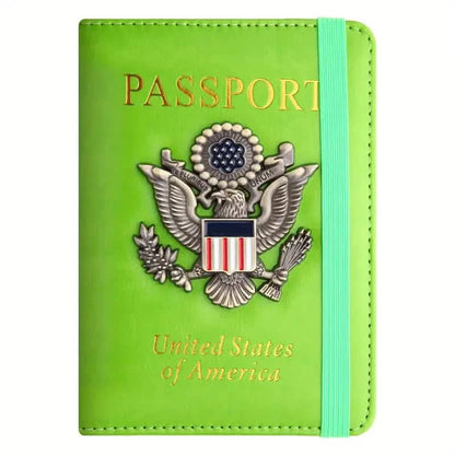Creative Passport Holder Cover With 3D Metal Badge DailySale