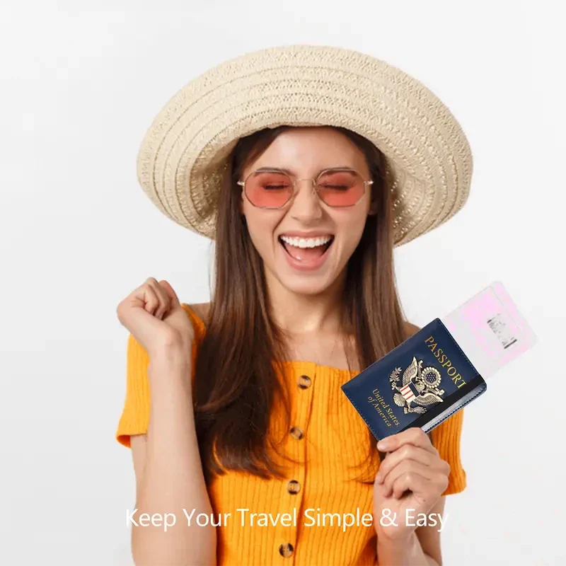 Creative Passport Holder Cover With 3D Metal Badge DailySale