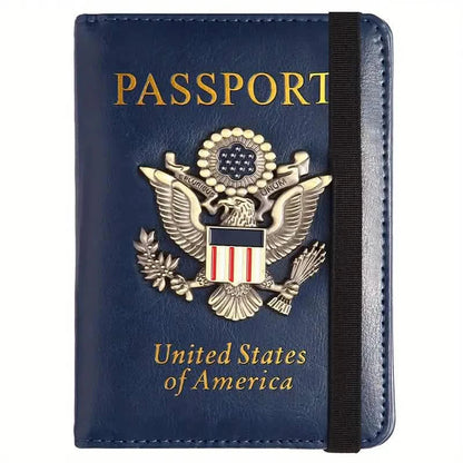 Creative Passport Holder Cover With 3D Metal Badge DailySale