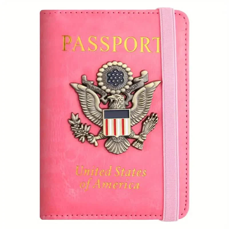 Creative Passport Holder Cover With 3D Metal Badge DailySale