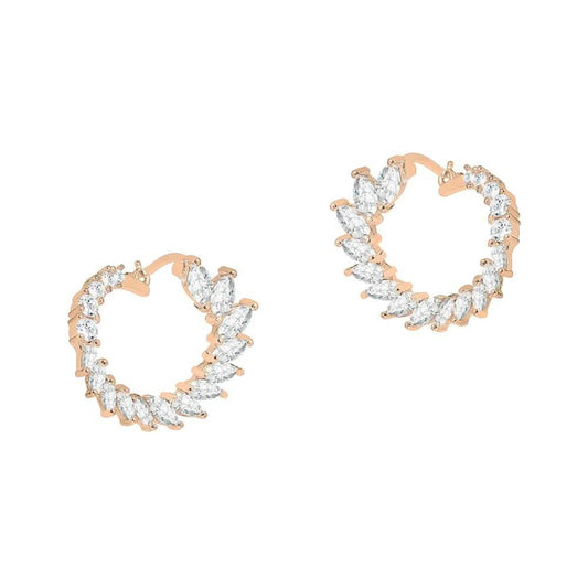 Crescent Moon Earrings Made With Crystals DailySale
