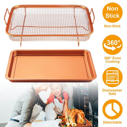 Crispy Tray Set Non Stick Grill Basket DailySale
