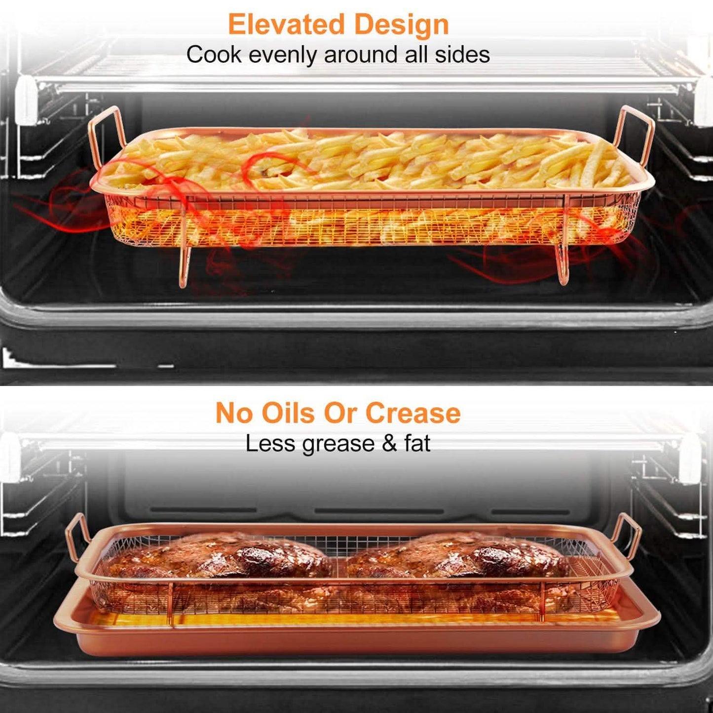 Crispy Tray Set Non Stick Grill Basket DailySale