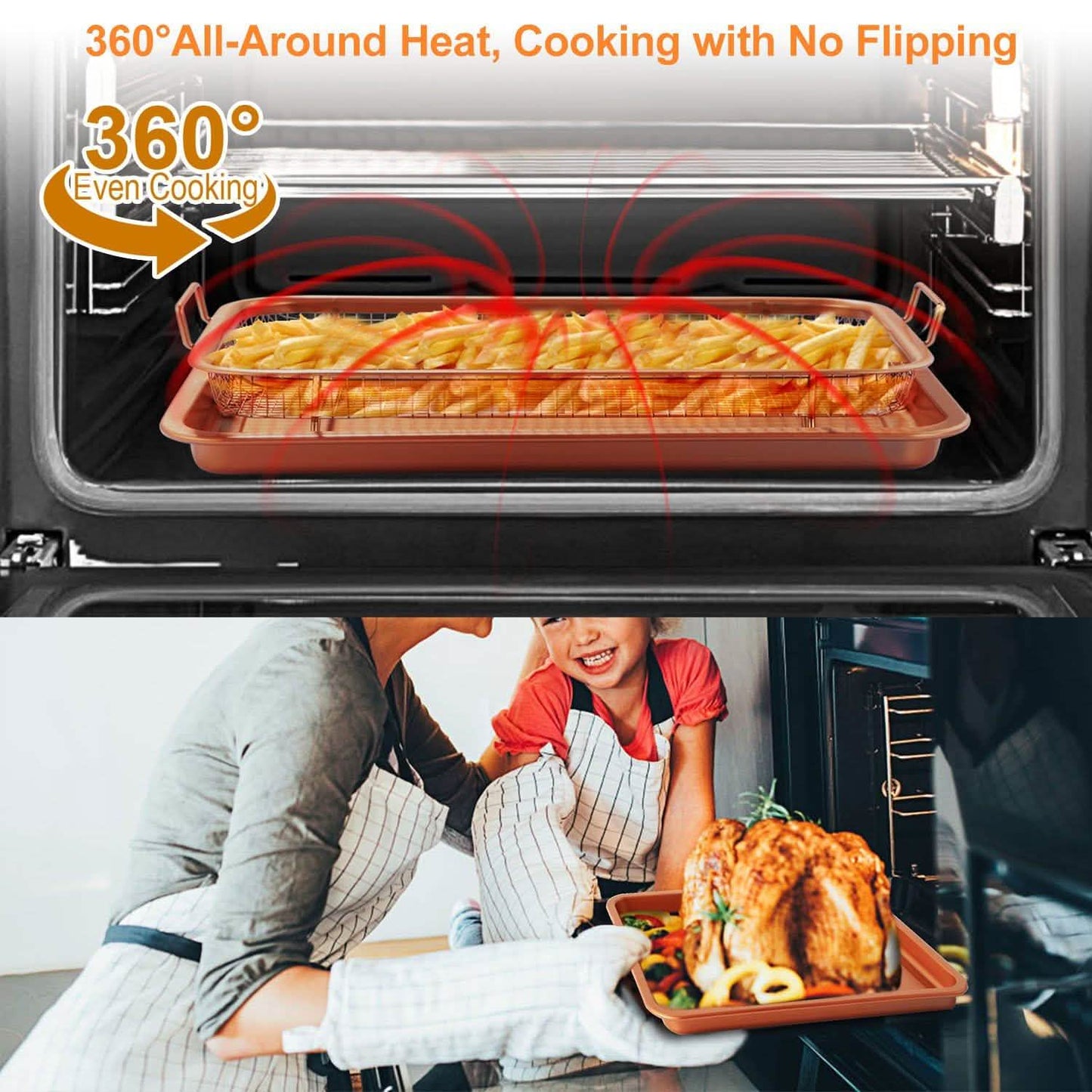 Crispy Tray Set Non Stick Grill Basket DailySale