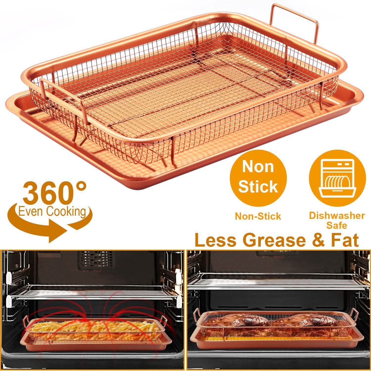 Crispy Tray Set Non Stick Grill Basket DailySale