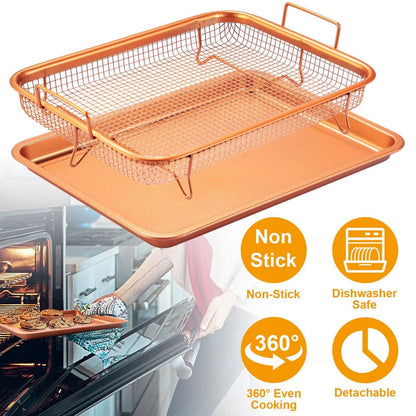 Crispy Tray Set Non Stick Grill Basket DailySale