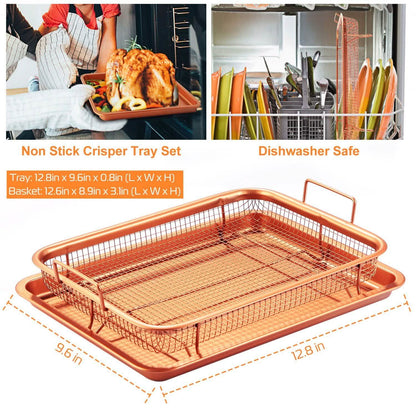 Crispy Tray Set Non Stick Grill Basket DailySale