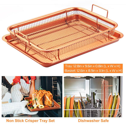 Crispy Tray Set Non Stick Grill Basket DailySale
