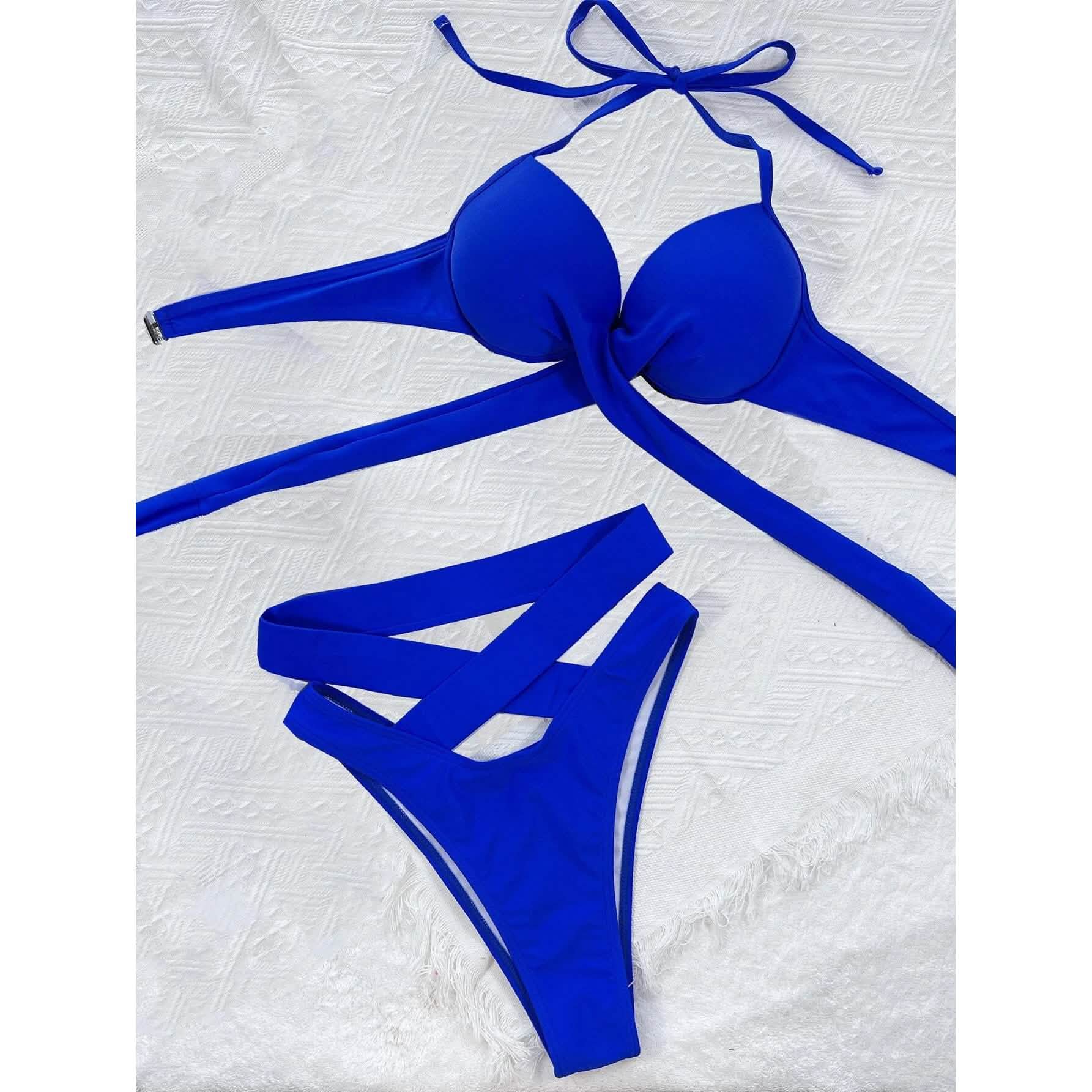 Criss Cross Wrap Push Up Bikini Swimsuit DailySale