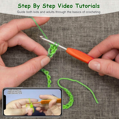 Crochet Kit for Beginners DIY Knitting Supplies DailySale