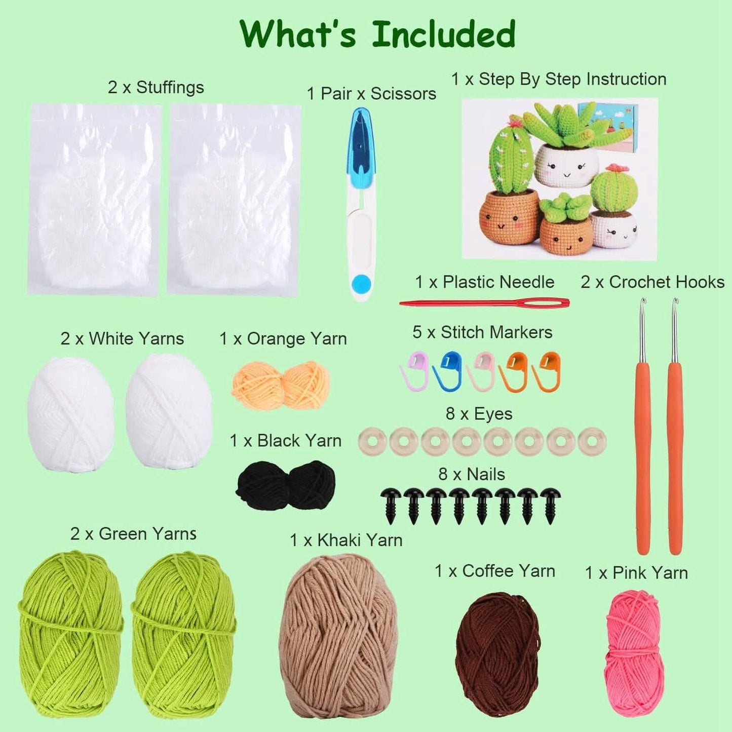 Crochet Kit for Beginners DIY Knitting Supplies DailySale