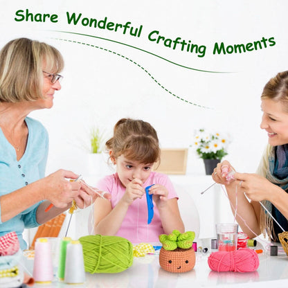Crochet Kit for Beginners DIY Knitting Supplies DailySale