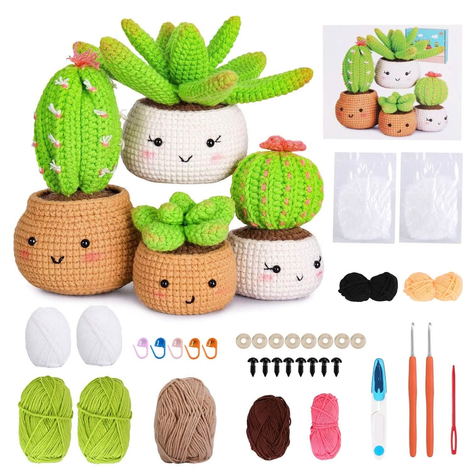 Crochet Kit for Beginners DIY Knitting Supplies DailySale