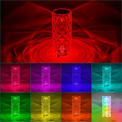 Crystal Diamond Rose Table Lamp DailySale