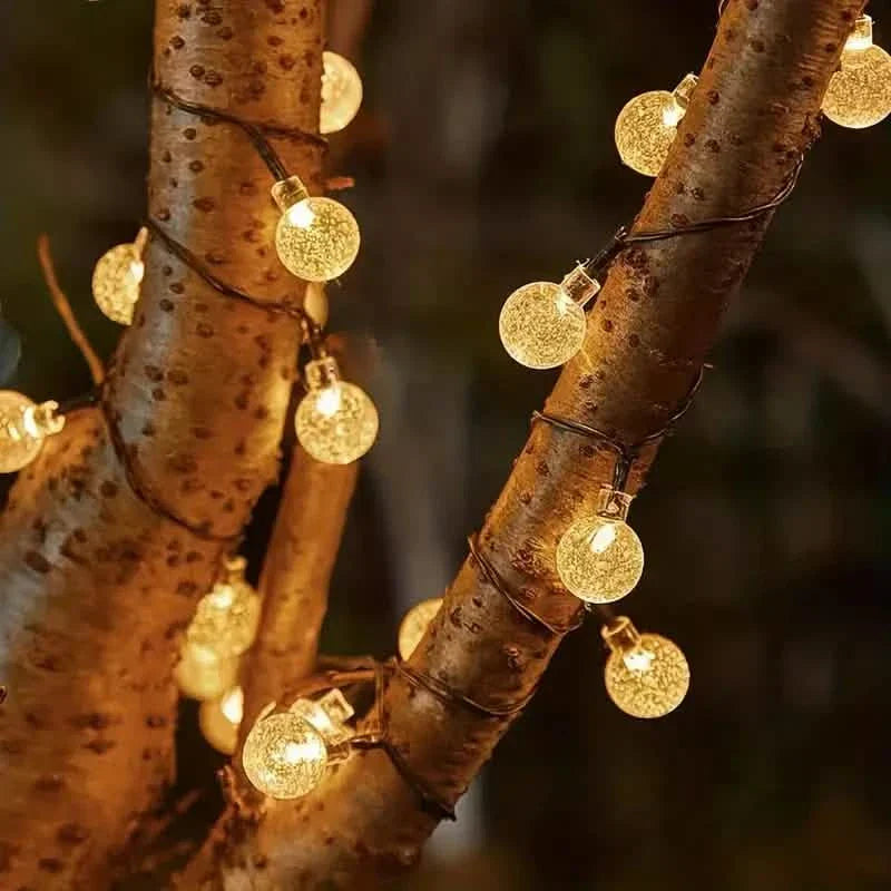 Crystal Globe Solar String Lights DailySale