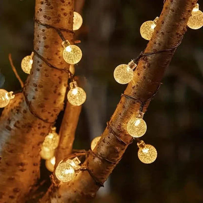 Crystal Globe Solar String Lights DailySale
