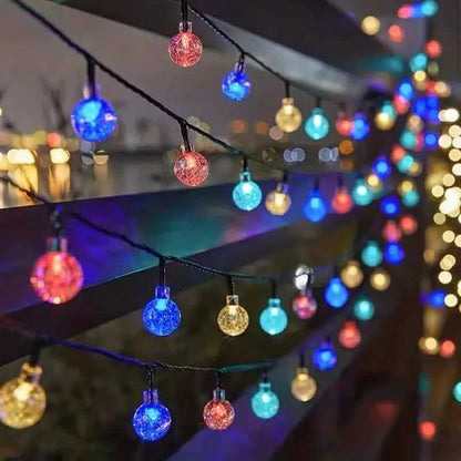 Crystal Globe Solar String Lights DailySale