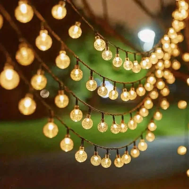 Crystal Globe Solar String Lights DailySale