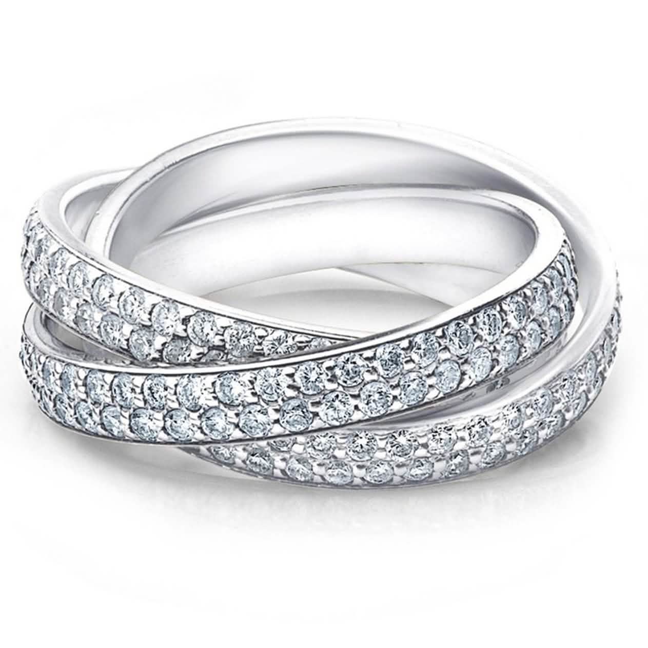 Crystal Rolling Eternity Ring DailySale