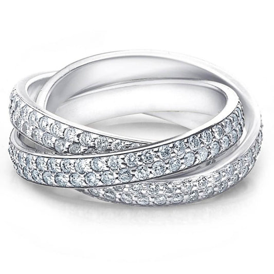 Crystal Rolling Eternity Ring DailySale