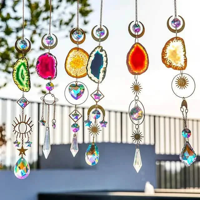 Crystal Sun Catcher Pendant Wind Chime Home Decor DailySale