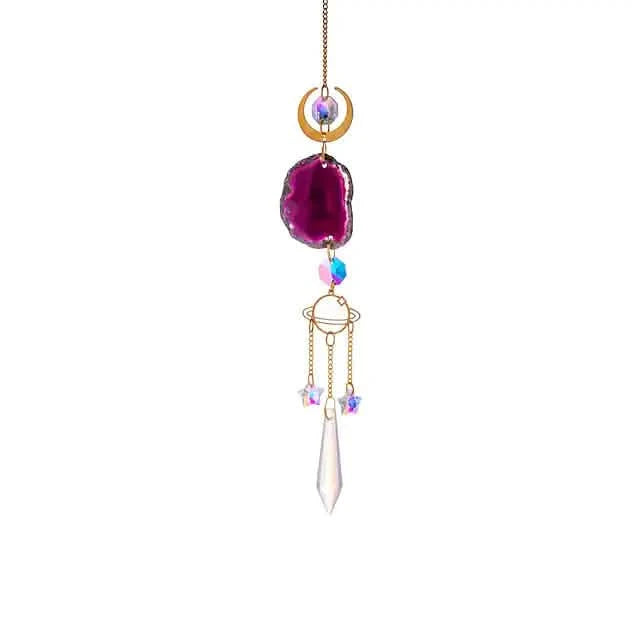 Crystal Sun Catcher Pendant Wind Chime Home Decor DailySale