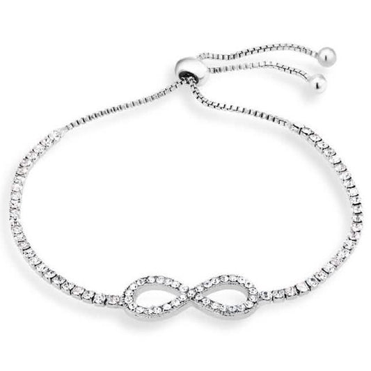Cubic Zirconia Charm Bracelet - Assorted Sizes DailySale