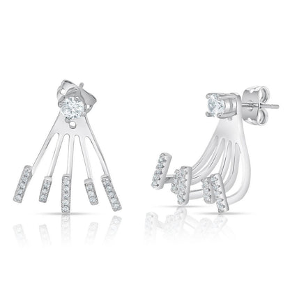 Cubic Zirconia Claw Design Earrings DailySale