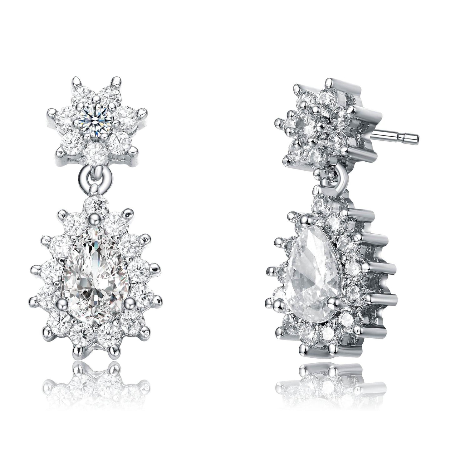 Cubic Zirconia Drop Earrings DailySale