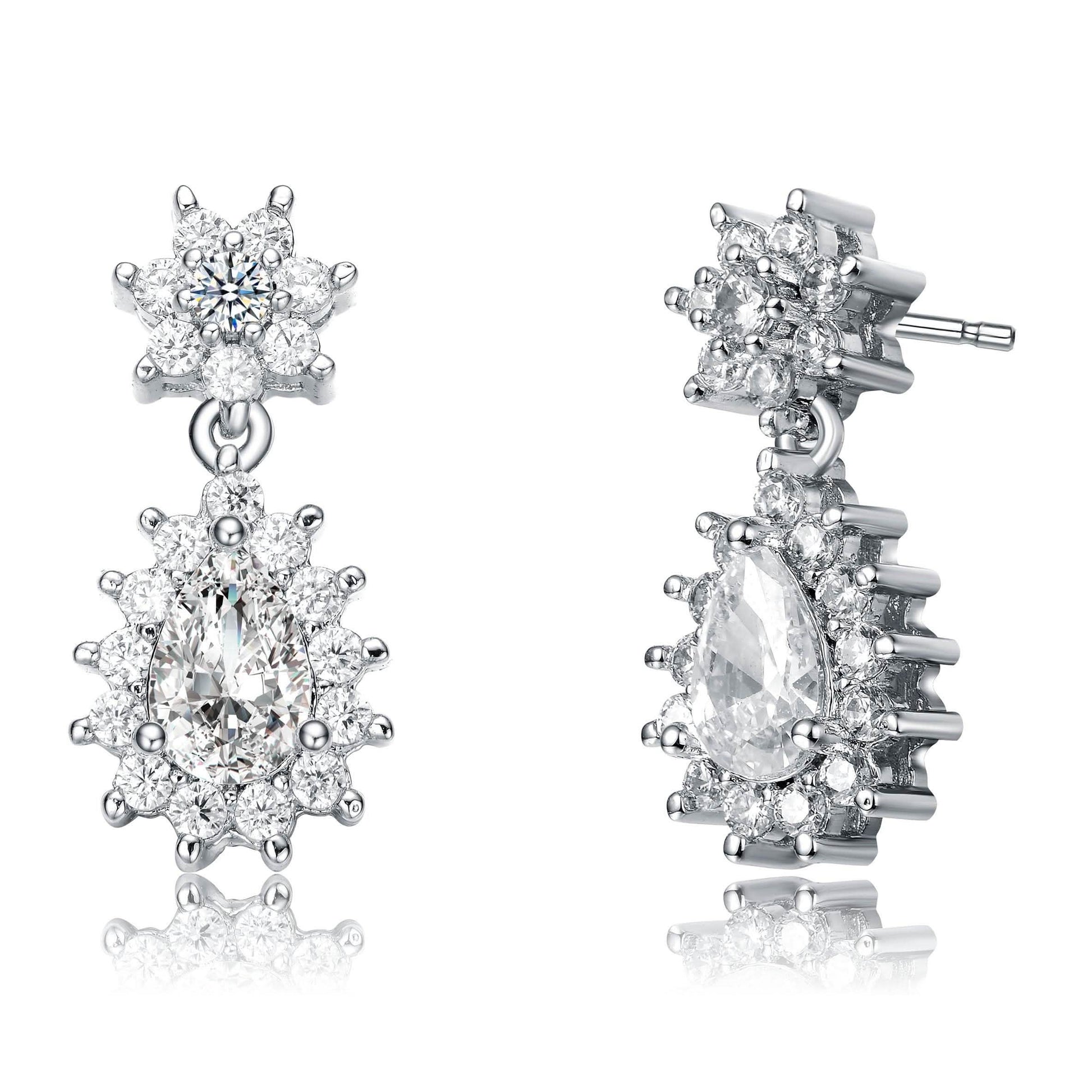 Cubic Zirconia Drop Earrings DailySale