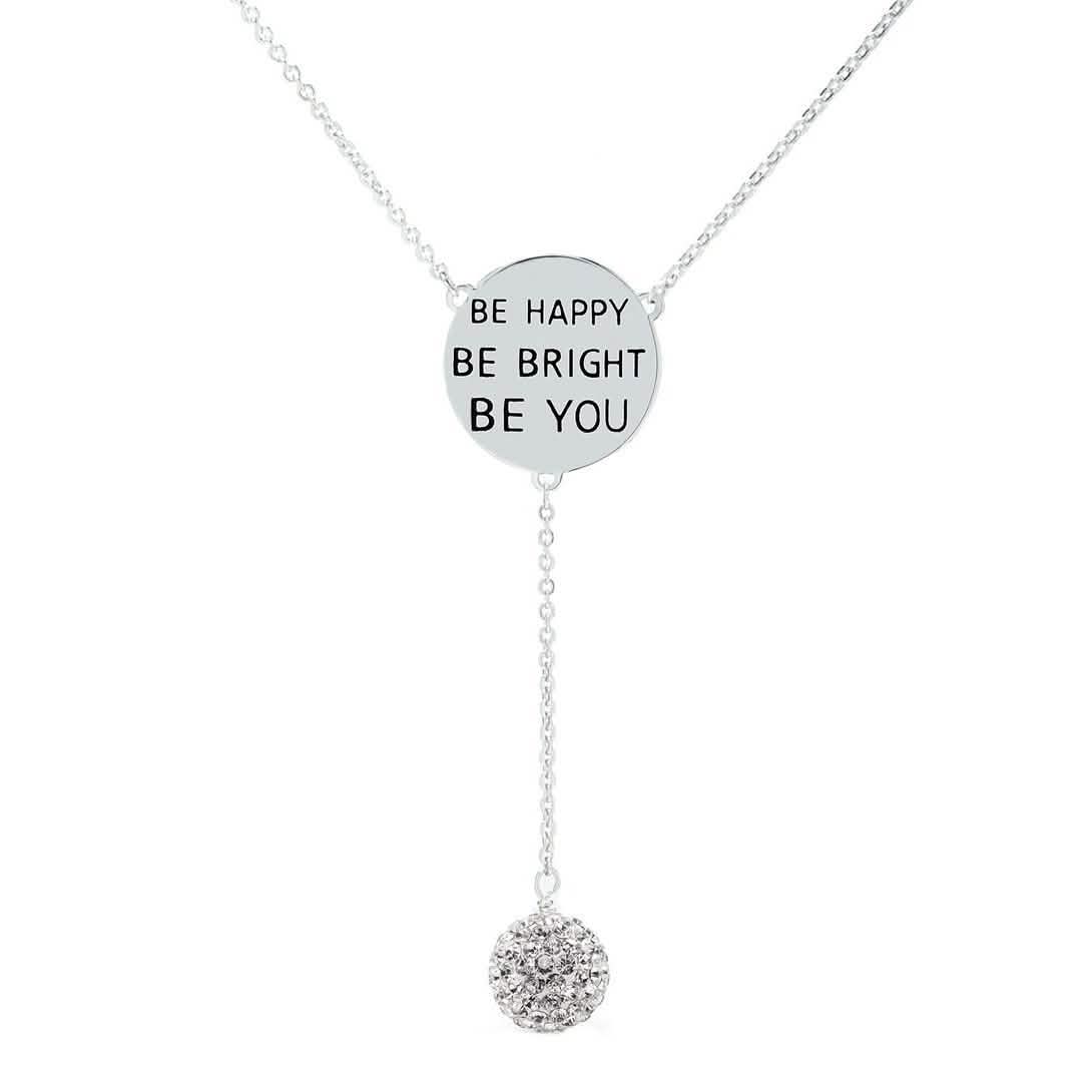 Cubic Zirconia Engraved Inspirational Necklaces DailySale