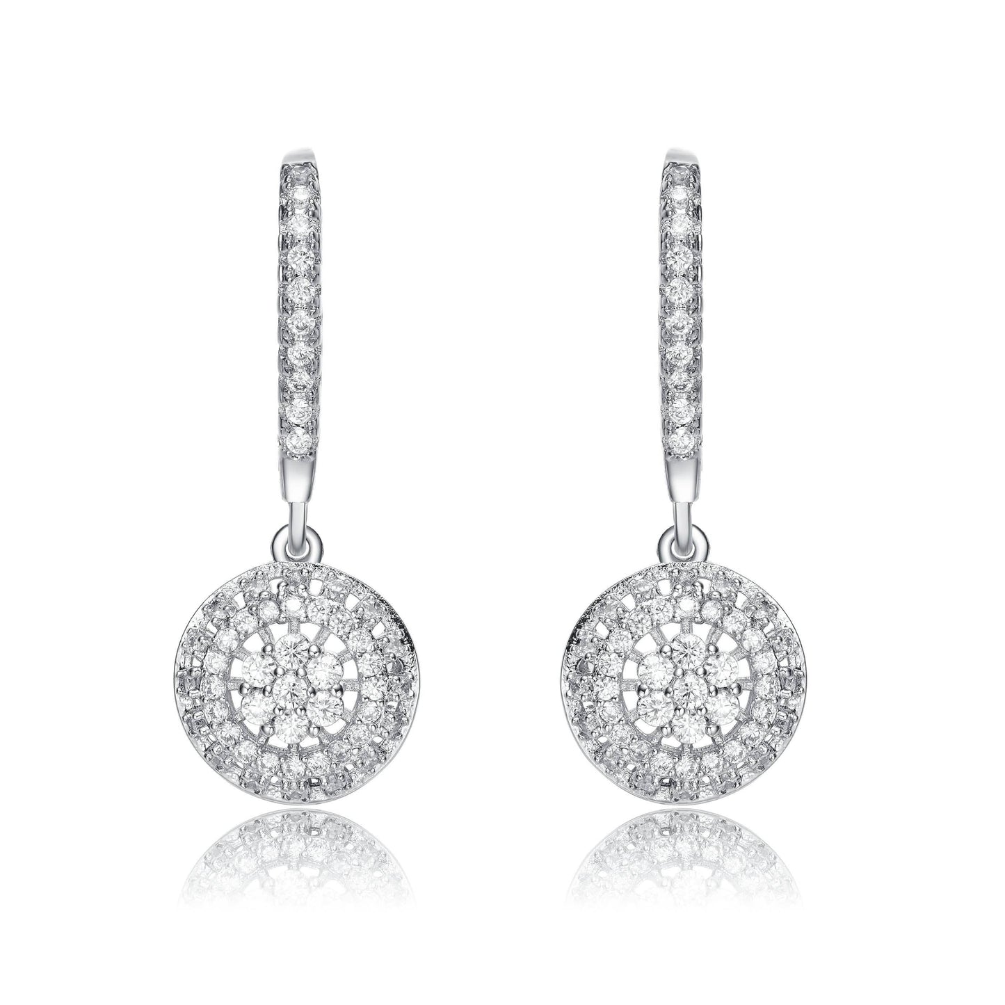 Cubic Zirconia Leverback Earrings DailySale