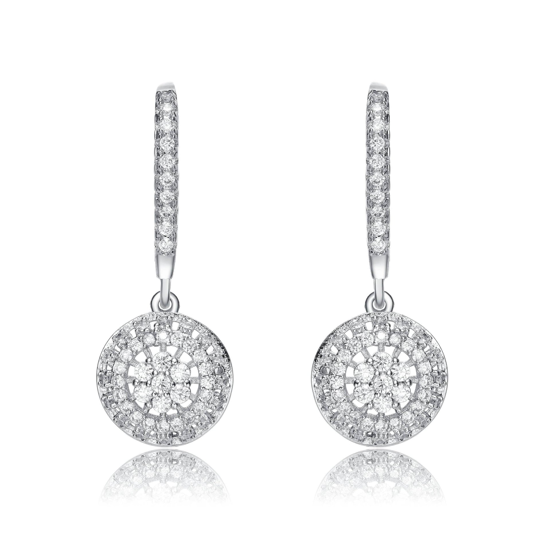 Cubic Zirconia Leverback Earrings DailySale