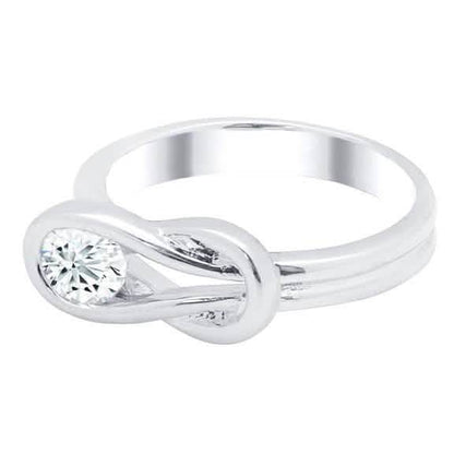 Cubic Zirconia Love Knot Ring DailySale