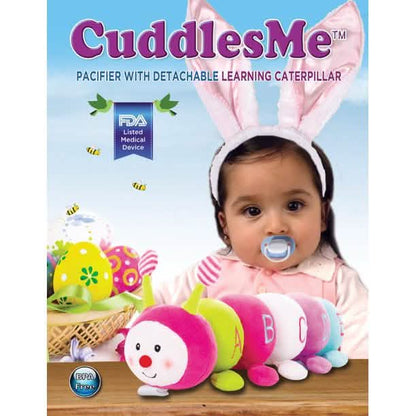 CuddlesMe Pacifier with Detachable Plush Learning Caterpillar ABC DailySale