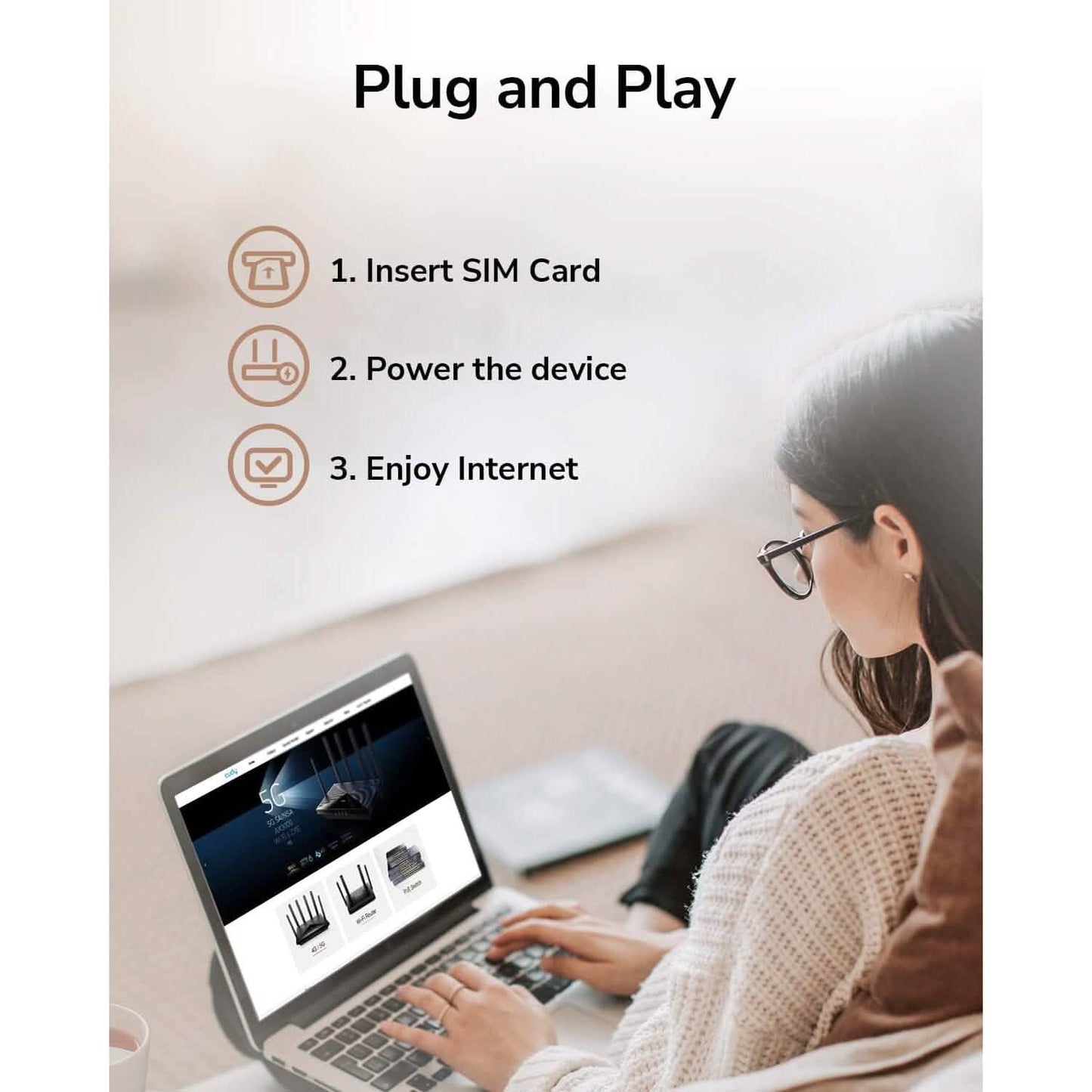 Cudy 4G LTE Cat 12 WiFi Router  (Refurbished) DailySale