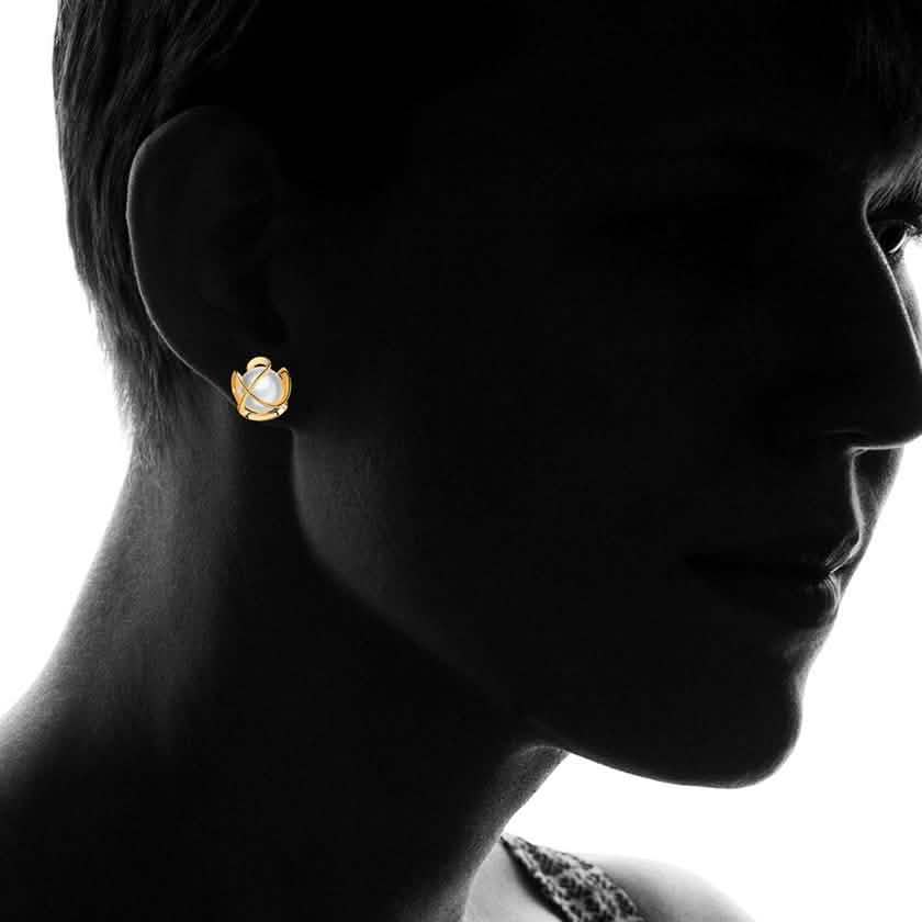 Cultured Freshwater Pearl Cage Earrings by Sevil DailySale