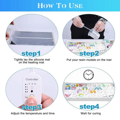 Curing  Machine Silicone Resin Heating Mat with Smart Timer DailySale