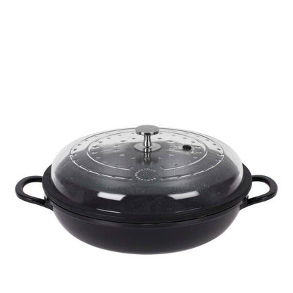 Curtis Stone 4-Quart Cast Aluminum Pan with Glass Lid (Refurbished) DailySale