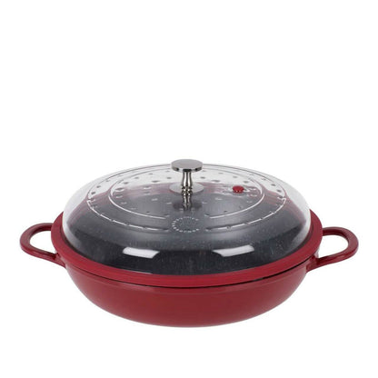 Curtis Stone 4-Quart Cast Aluminum Pan with Glass Lid (Refurbished) DailySale