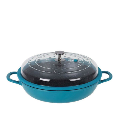 Curtis Stone 4-Quart Cast Aluminum Pan with Glass Lid (Refurbished) DailySale