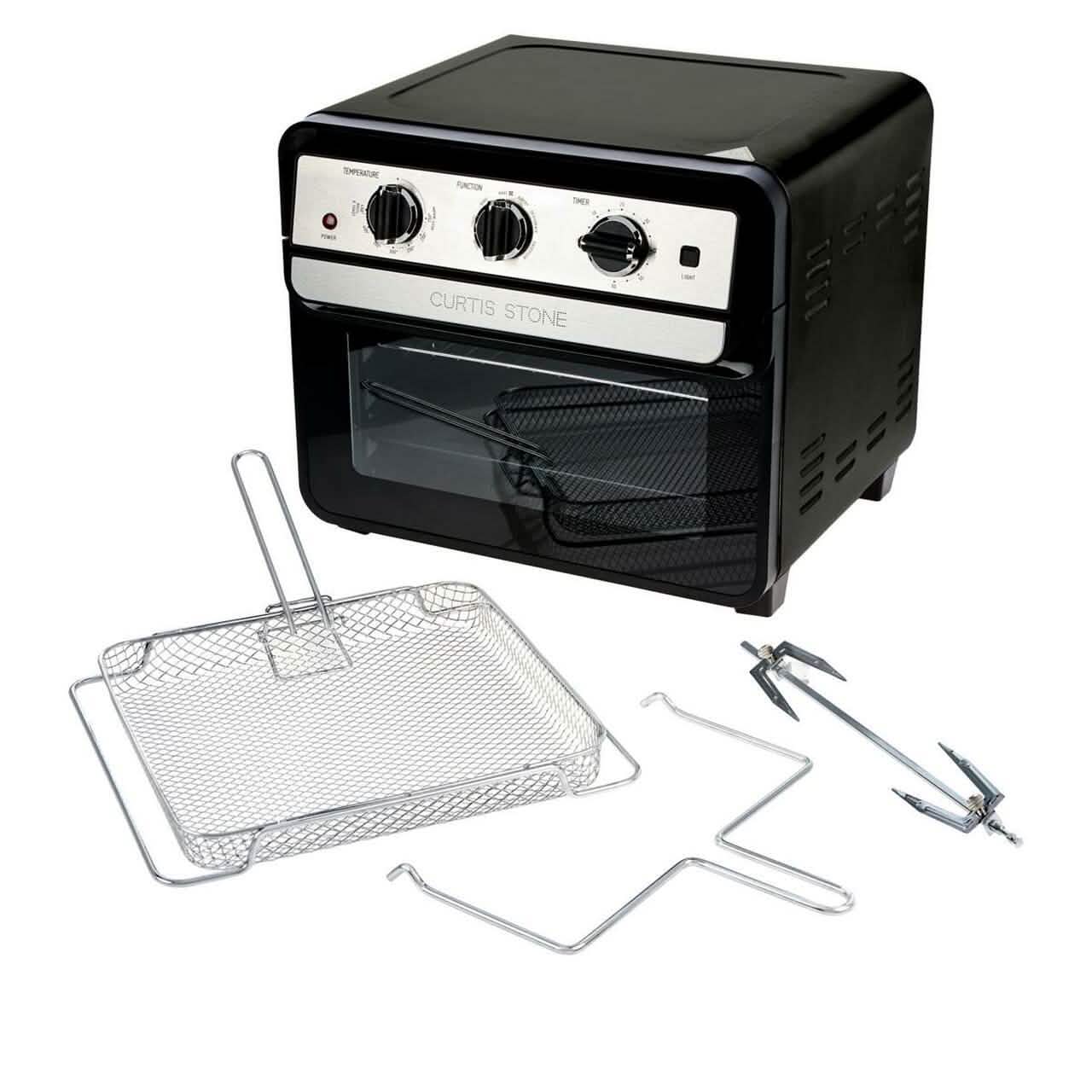 Curtis Stone Dura-Electric 1700-Watt 22L Air Fryer Oven with Rotisserie (Refurbished) DailySale