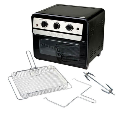 Curtis Stone Dura-Electric 1700-Watt 22L Air Fryer Oven with Rotisserie (Refurbished) DailySale