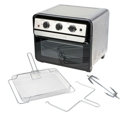 Curtis Stone Dura-Electric 1700-Watt 22L Air Fryer Oven with Rotisserie (Refurbished) DailySale