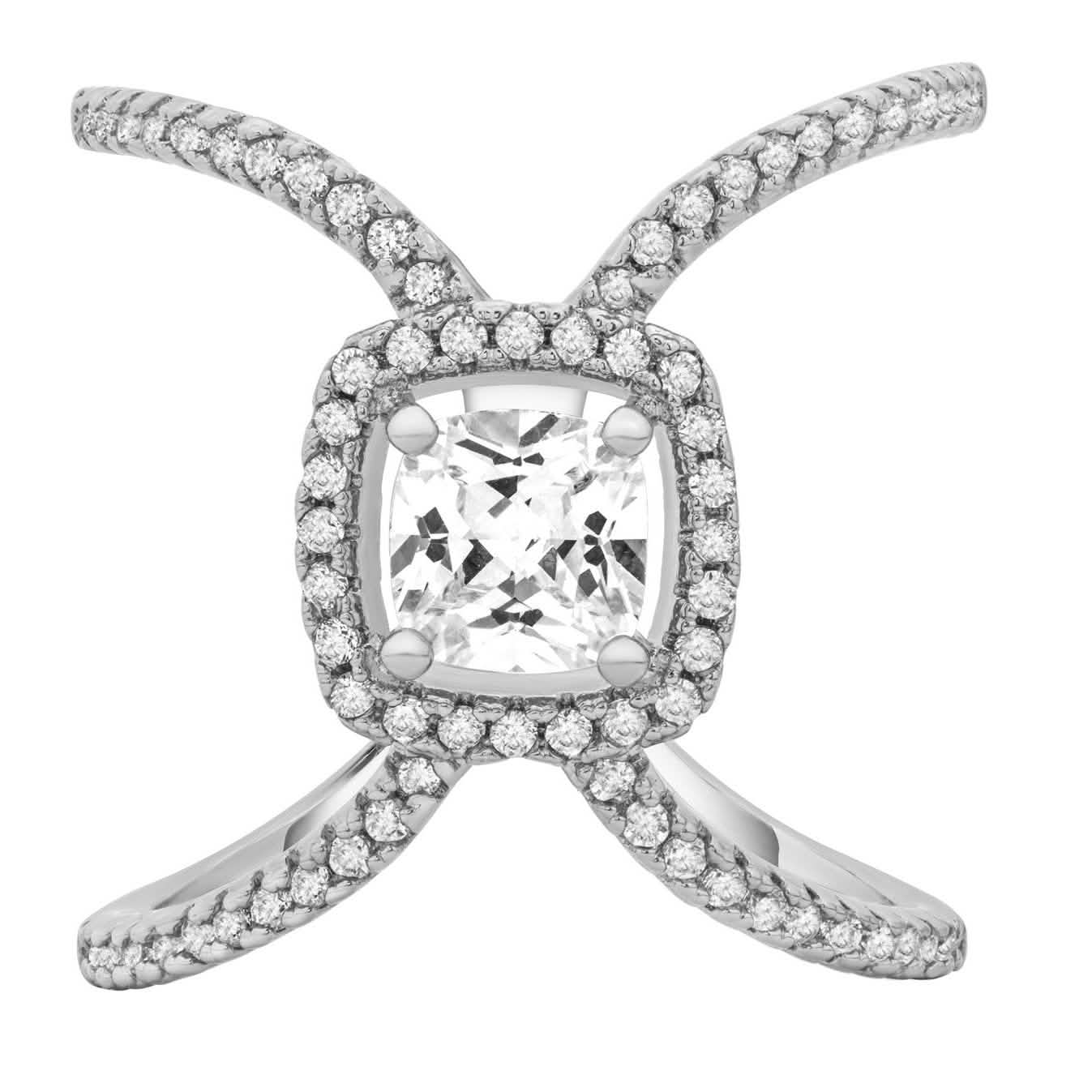 Cushion Halo X Ring DailySale