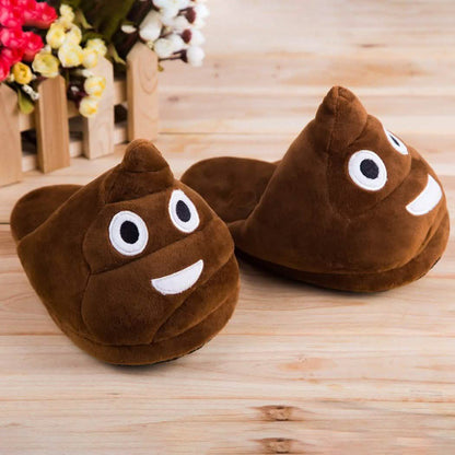 Cute And Fun Plush Emoji Slippers DailySale