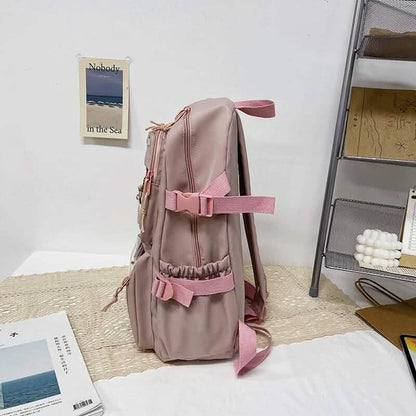 Cute Waterproof Multi-Pocket Women Backpacks with Bear Doll DailySale