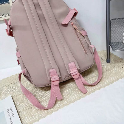 Cute Waterproof Multi-Pocket Women Backpacks with Bear Doll DailySale